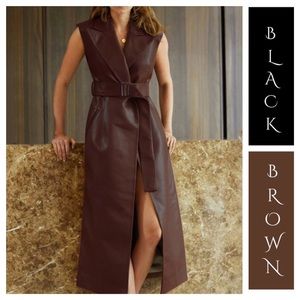 💜 The MYSHYA Vegan Leather Dress